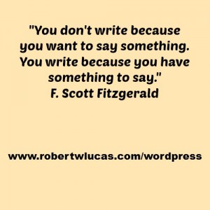 Inspiring Quote for Writers and Authors - F. Scott Fitzgerald