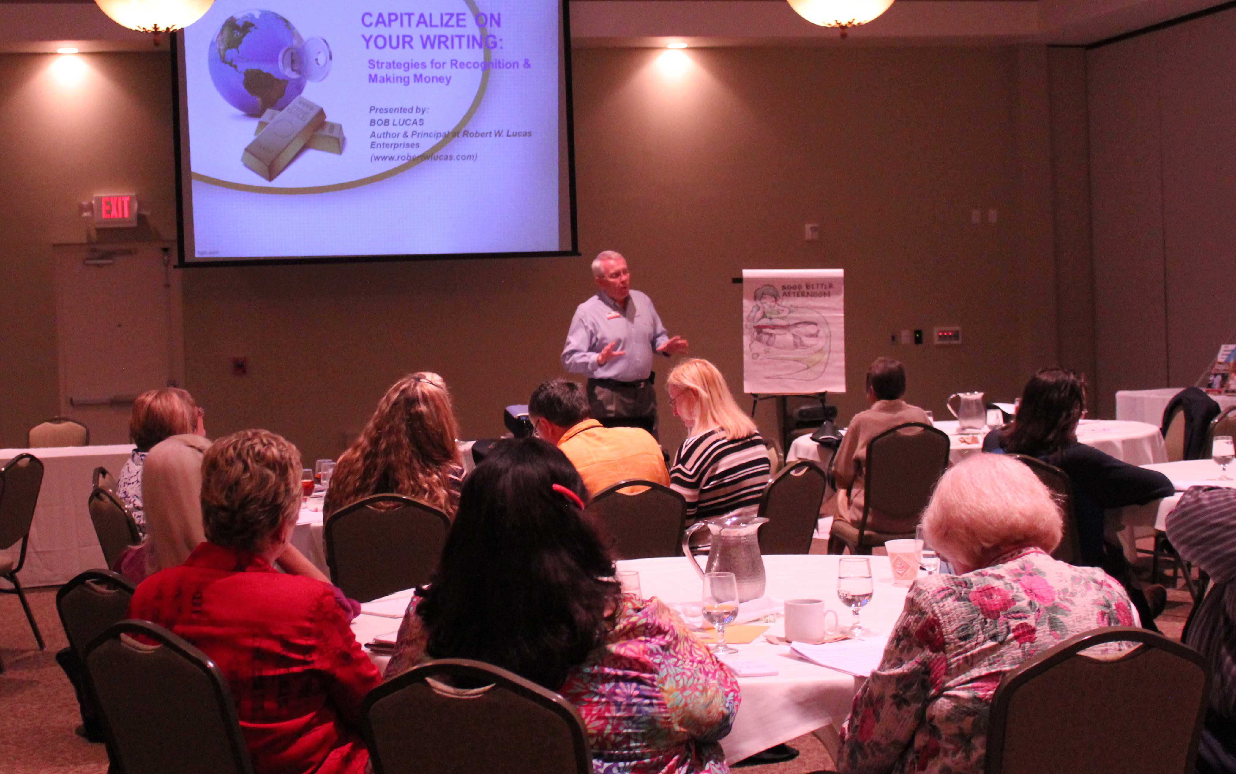 Robert W. Lucas Presenting to Authors